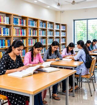 Students in a learning session